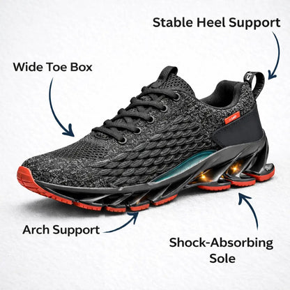 Chaussures de course confortables pour hommes avec soutien de la voûte plantaire