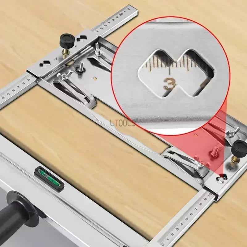 Stainless Steel Edge Guide for Woodworking | Dual Ruler with Quick-Release Clamp for Accurate Straight Cuts & Rip Cuts