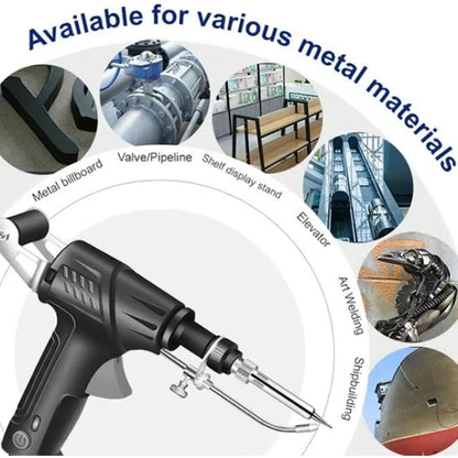 Portable Electric Soldering Iron Kit 60W Fast Heat for Circuit Boards Wire Electronics Repair DIY Projects Home & Workshop Use