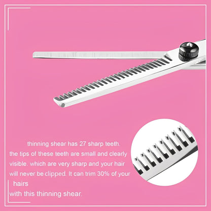 Kit de coupe de cheveux Premium avec ciseaux sculpteurs et accessoires