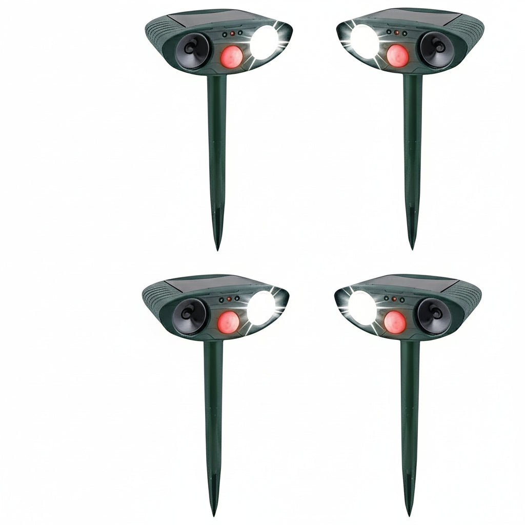 Outdoor Electronic Pest Repeller, 4 Pack - Ortekor