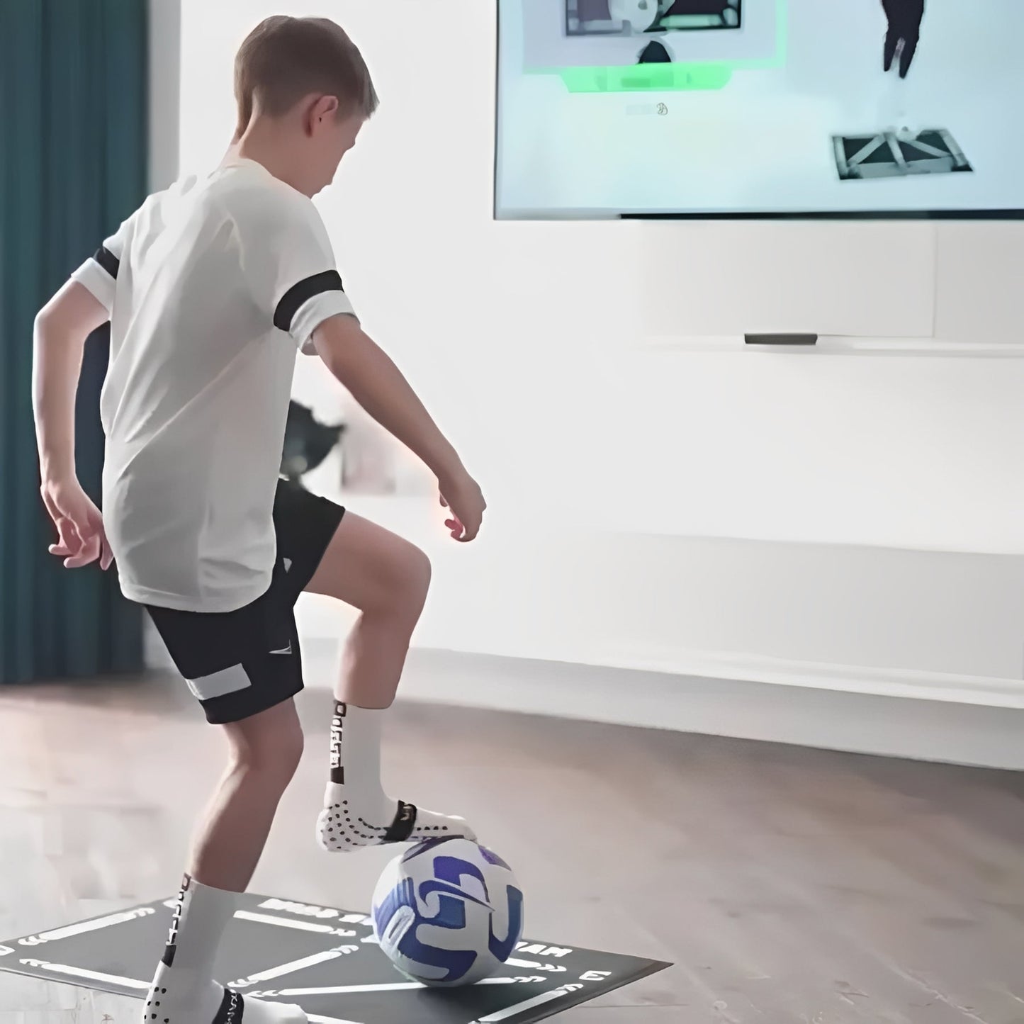 Tapis d'entraînement de football professionnel avec vidéos de coaching en ligne