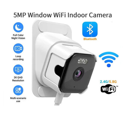 Smart Window Camera | 2K Surveillance with Enhanced Night Vision | Real-Time Alerts for Home Security