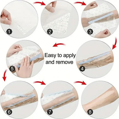 Pansements protecteurs transparents et étanches pour tatouages
