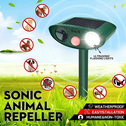 Répulsif antiparasitaire électronique d'extérieur, lot de 4