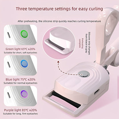 Recourbe-cils chauffant portable pour un maquillage facile