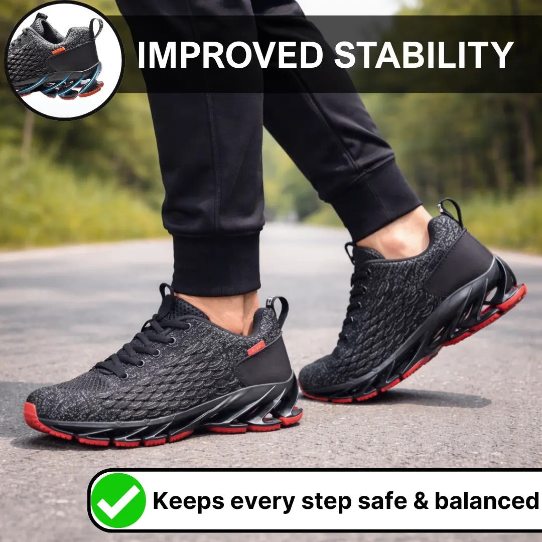Chaussures de course confortables pour hommes avec soutien de la voûte plantaire