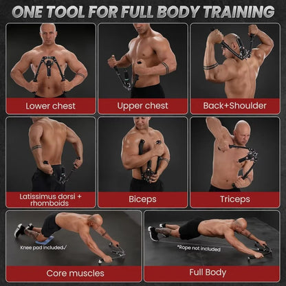 Appareil de musculation pour bras compact à résistance réglable