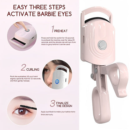Recourbe-cils chauffant portable pour un maquillage facile