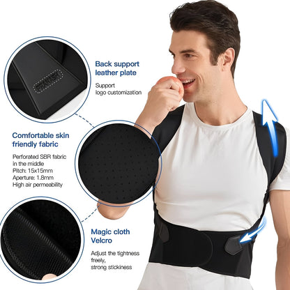 Soutien dorsal confortable avec bretelles souples