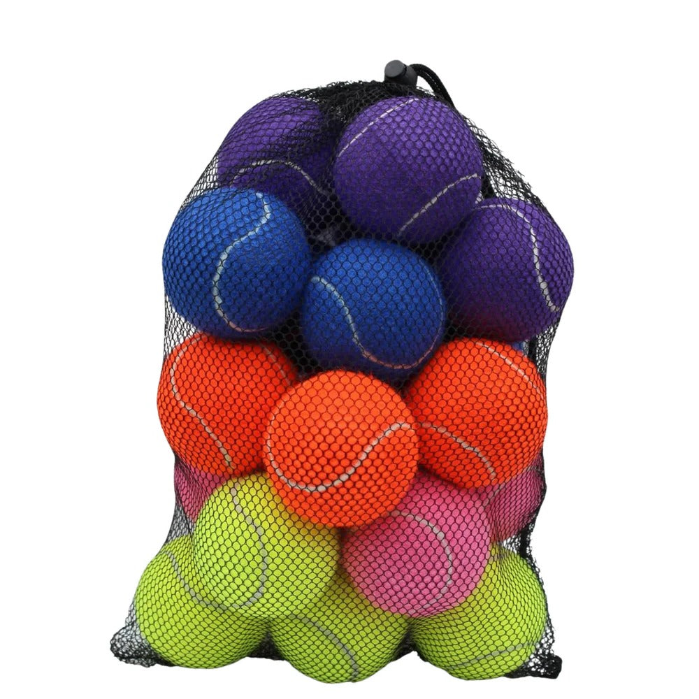 Balles de tennis de qualité supérieure, lot de 20 avec filet de transport