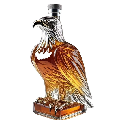 Eagle Shaped Whiskey Decanter – Crystal Clear Borosilicate Glass for Spirits & Liquor Display