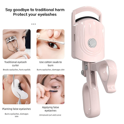 Recourbe-cils chauffant portable pour un maquillage facile