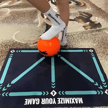 Tapis d'entraînement de football professionnel avec vidéos de coaching en ligne