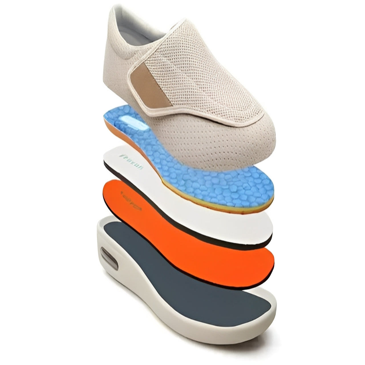 Chaussures de marche décontractées et confortables avec semelles intérieures moelleuses