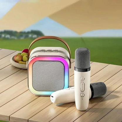 Système de karaoké portable avec Bluetooth et microphone