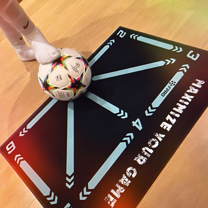 Tapis d'entraînement de football professionnel avec vidéos de coaching en ligne