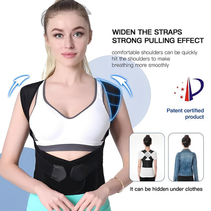 Soutien dorsal confortable avec bretelles souples