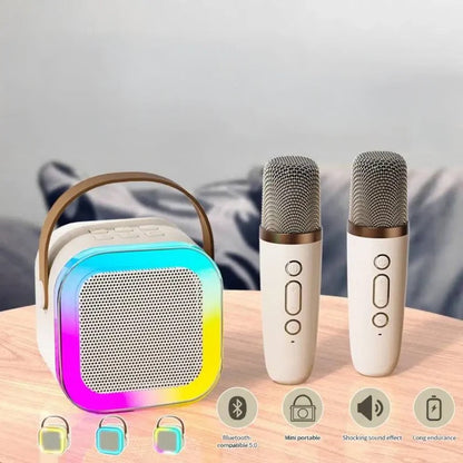 Système de karaoké portable avec Bluetooth et microphone