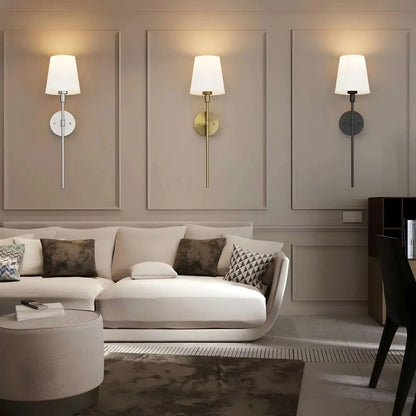 Lot de 2 appliques murales sans fil faciles à installer