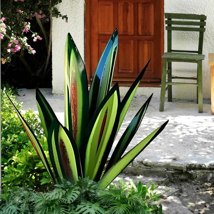 Décoration de jardin rustique en métal pour plantes grasses pour la maison