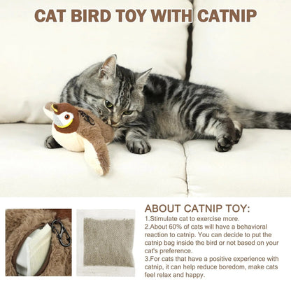 Jouet interactif amusant pour chat avec plumeau