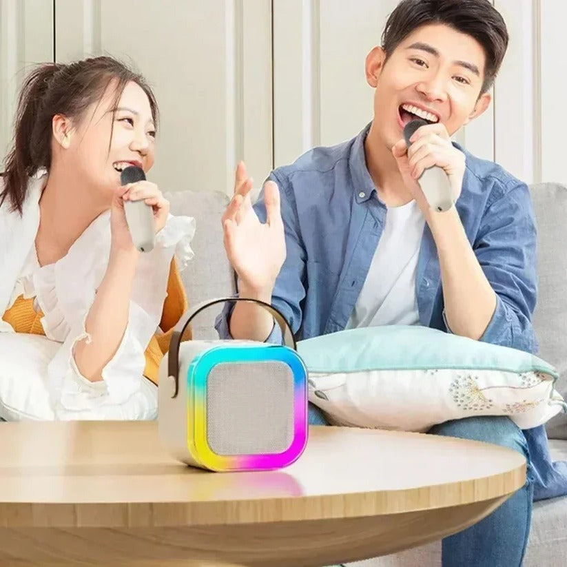 Système de karaoké portable avec Bluetooth et microphone