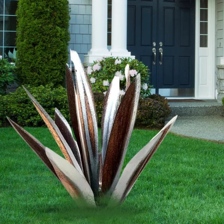 Décoration de jardin rustique en métal pour plantes grasses pour la maison