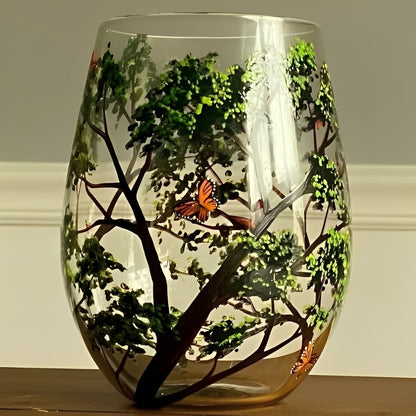 Verre à vin Arbre Saisonnier Coloré 35cl