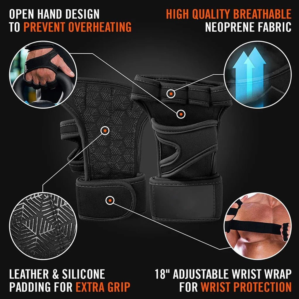 Gants de sport ventilés sans doigts pour hommes