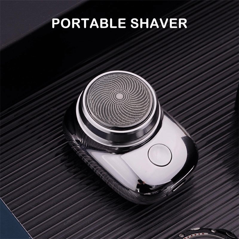 Compact USB Rechargeable Travel Shaver for Men with Cordless Design & Portable Carry Case for Business Trips & Gym