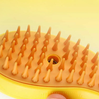USB Rechargeable Cat & Dog Grooming Comb with Gentle Vapor Technology for Shedding & Detangling | Pet Brush for Cats Dogs Small Animals | An
