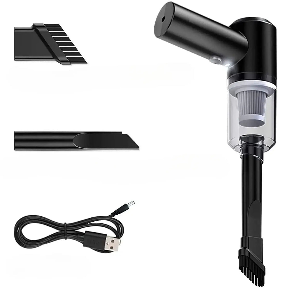 Mini aspirateur à main sans fil rechargeable pour voiture, clavier, bureau et maison, nettoyage rapide, design compact