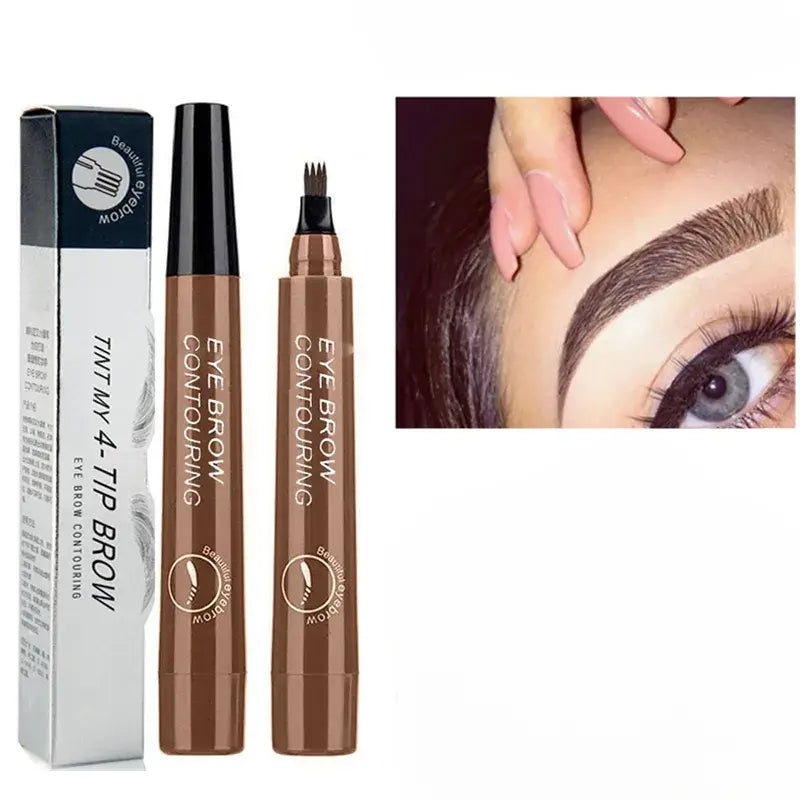 Precision Tip Brow Pencil Long-Lasting Waterproof Makeup for Natural Fuller Arches Microblading Effect