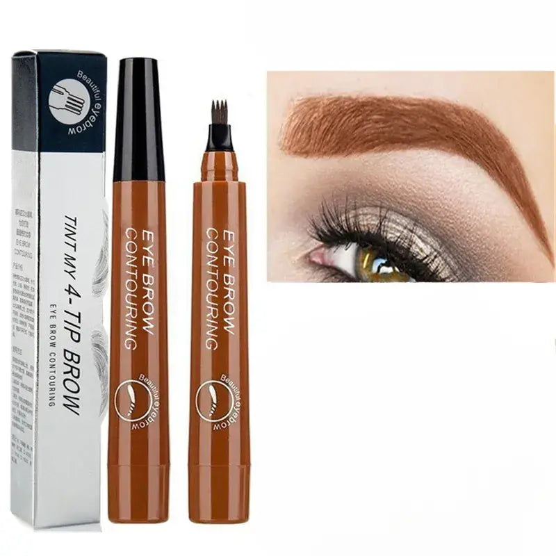 Precision Tip Brow Pencil Long-Lasting Waterproof Makeup for Natural Fuller Arches Microblading Effect