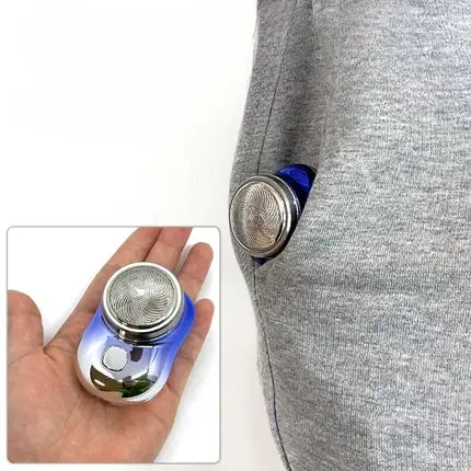 Compact USB Rechargeable Travel Shaver for Men with Cordless Design & Portable Carry Case for Business Trips & Gym