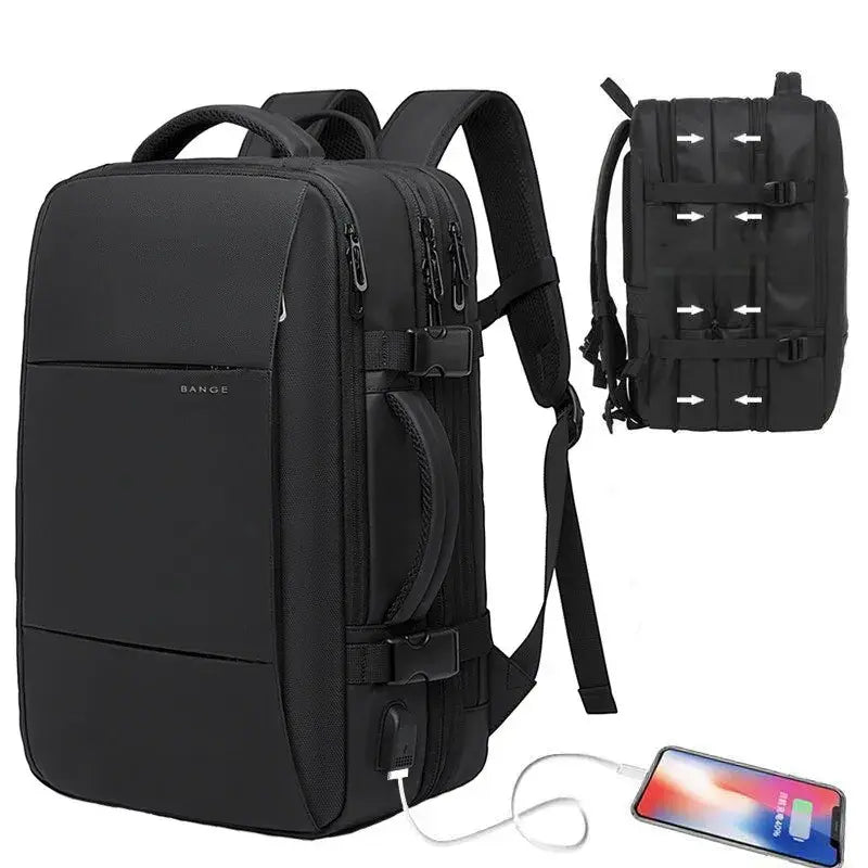 Professional Laptop Backpack with USB Charging Port for Work, School & Travel - Water-Resistant Commuter Daypack for Men & Women