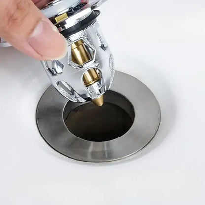 Pop-Up Drain Strainer Basket for Kitchen & Bathroom Sinks – Catches Hair, Food, Debris – Easy-Clean Mesh Filter Trap – Stainless Steel