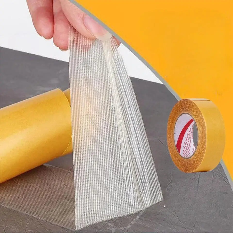 Ultra-Strong Adhesive Mounting Strips for Wall Art, Rugs & Repairs – Damage-Free Bonding Tape for Wood, Tile & Fabric – Indoor