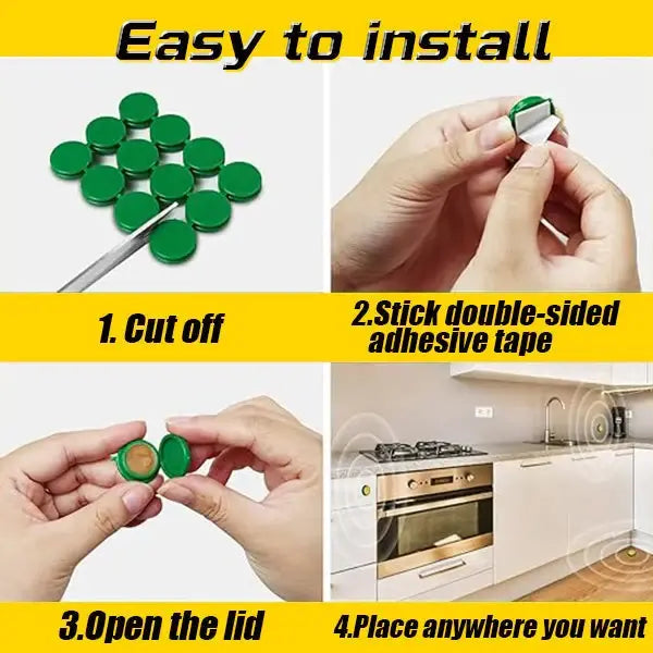 Roach Gel Bait Station Trap for Kitchen Home Pest Control Colony Elimination Insect Killer Indoor Outdoor Use Effective Cockroach Exterminat