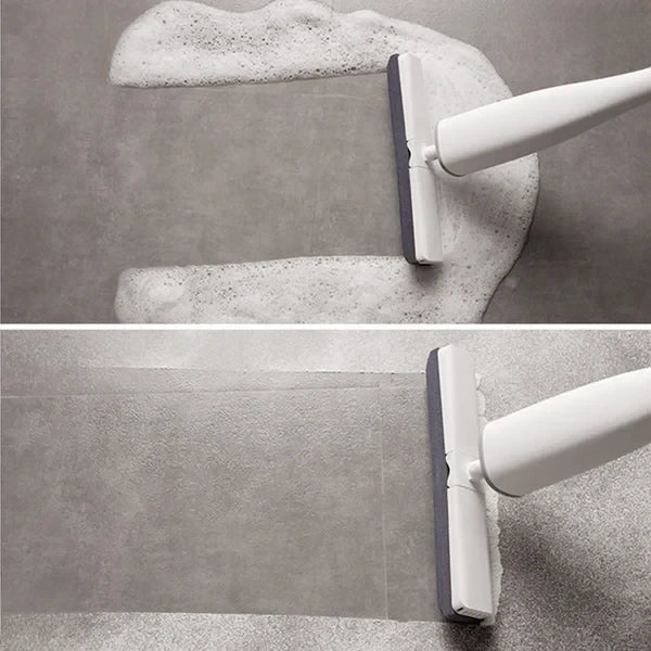Hands-Free Squeeze Mop with Ultra-Absorbent Sponge Head for Hardwood Tile Laminate Floors Quick-Dry Microfiber Floor Mop for Kitchen Bathroo