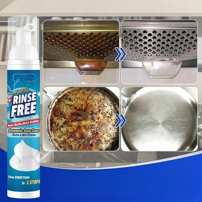 Heavy-Duty Kitchen Degreaser Spray for Ovens, Range Hoods, Stainless Steel, Countertops & Appliances – Rinse-Free Formula for Fast Cleaning
