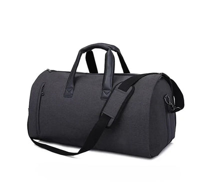 Convertible Garment Duffel Bag with Shoe Compartment for Business Travel, Weddings, Weekend Trips, Wrinkle-Free Suit Storage, Hanging Clothe