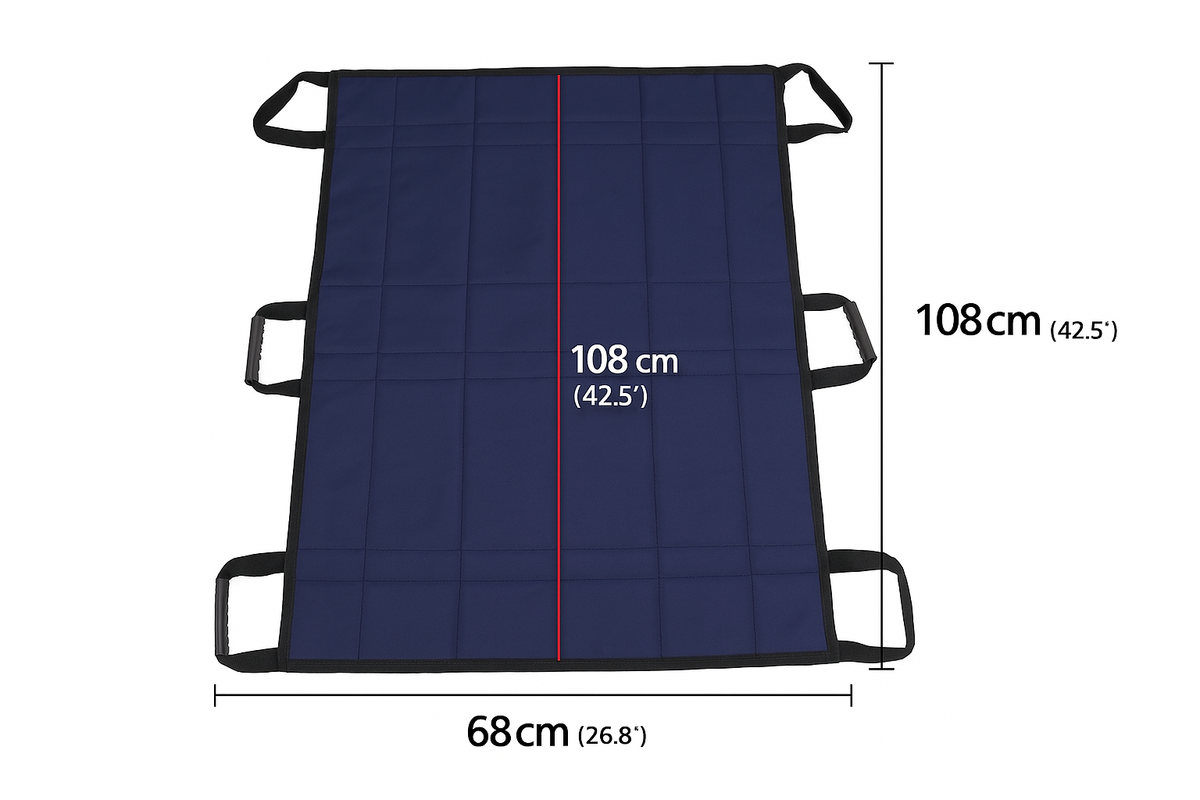 Cushioned Mobility Aid for Bedroom Repositioning & Caregiver Assistance with Secure Grip Handles | Senior Transfer Helper for In-Bed Movemen