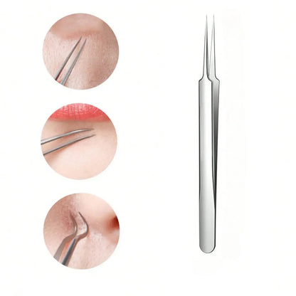 Stainless Steel Pore Extractor Tools for Acne, Clogged Pores, and Blemish Care at Home – Professional Skincare Set