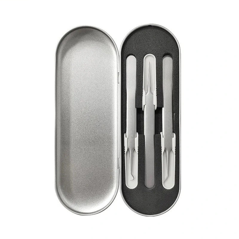 Stainless Steel Pore Extractor Tools for Acne, Clogged Pores, and Blemish Care at Home – Professional Skincare Set
