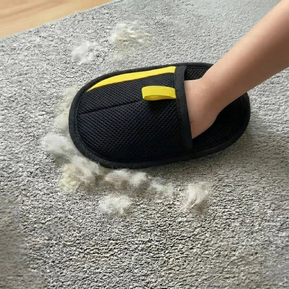 Reusable Fabric Fur Mitt for Couches, Carpets, and Bedding – Grip-Surface Design Lifts Embedded Dog & Cat Shedding