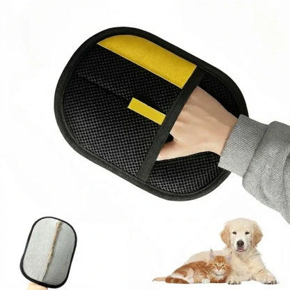 Reusable Fabric Fur Mitt for Couches, Carpets, and Bedding – Grip-Surface Design Lifts Embedded Dog & Cat Shedding