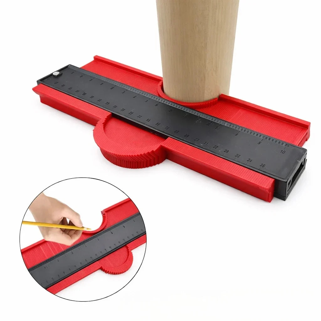 Profile Duplicator Tool for Laminate, Tile & Trim – Plastic Template Maker with Locking Pins for Woodworking & Flooring – DIY Layout Guide f