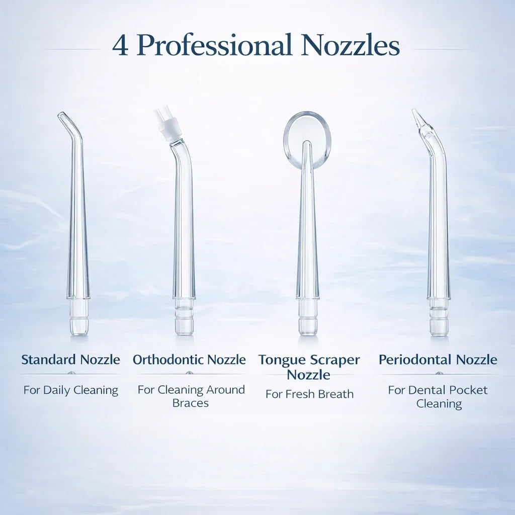Cordless Water Flosser with 3 Pressure Modes for Travel & Home – Rechargeable Dental Irrigator for Braces, Gums & Deep Cleaning